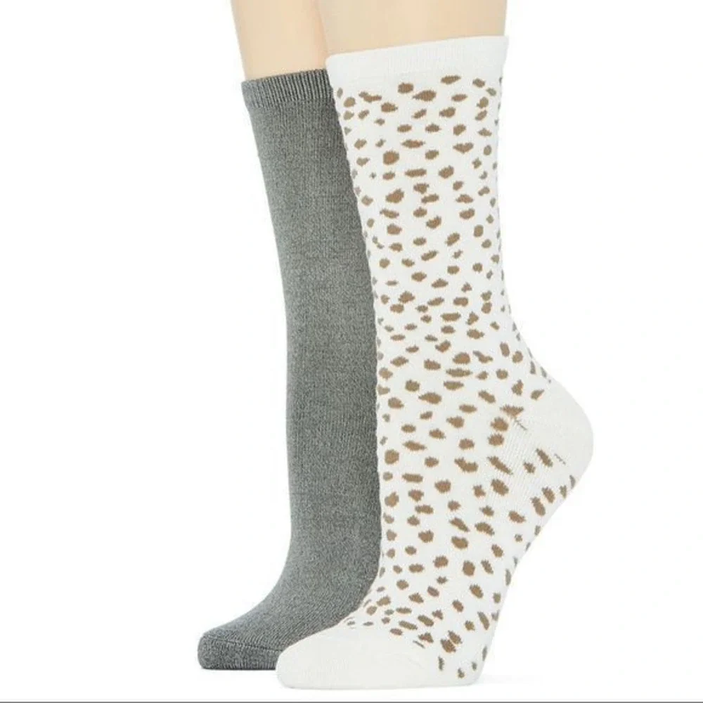 Women’s Crew Socks. 2 Pairs. NWT. Size 4-10